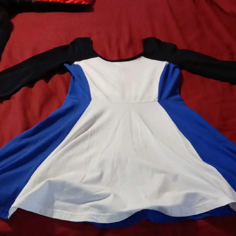 Express Blue and White Mini Dress